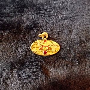 10K Yellow Gold Anheuser-Busch Charm w/Ruby Red Stone